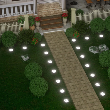 Solar Cat Paw Garden Lights – Eco-Friendly Lawn Glow for Night Charm